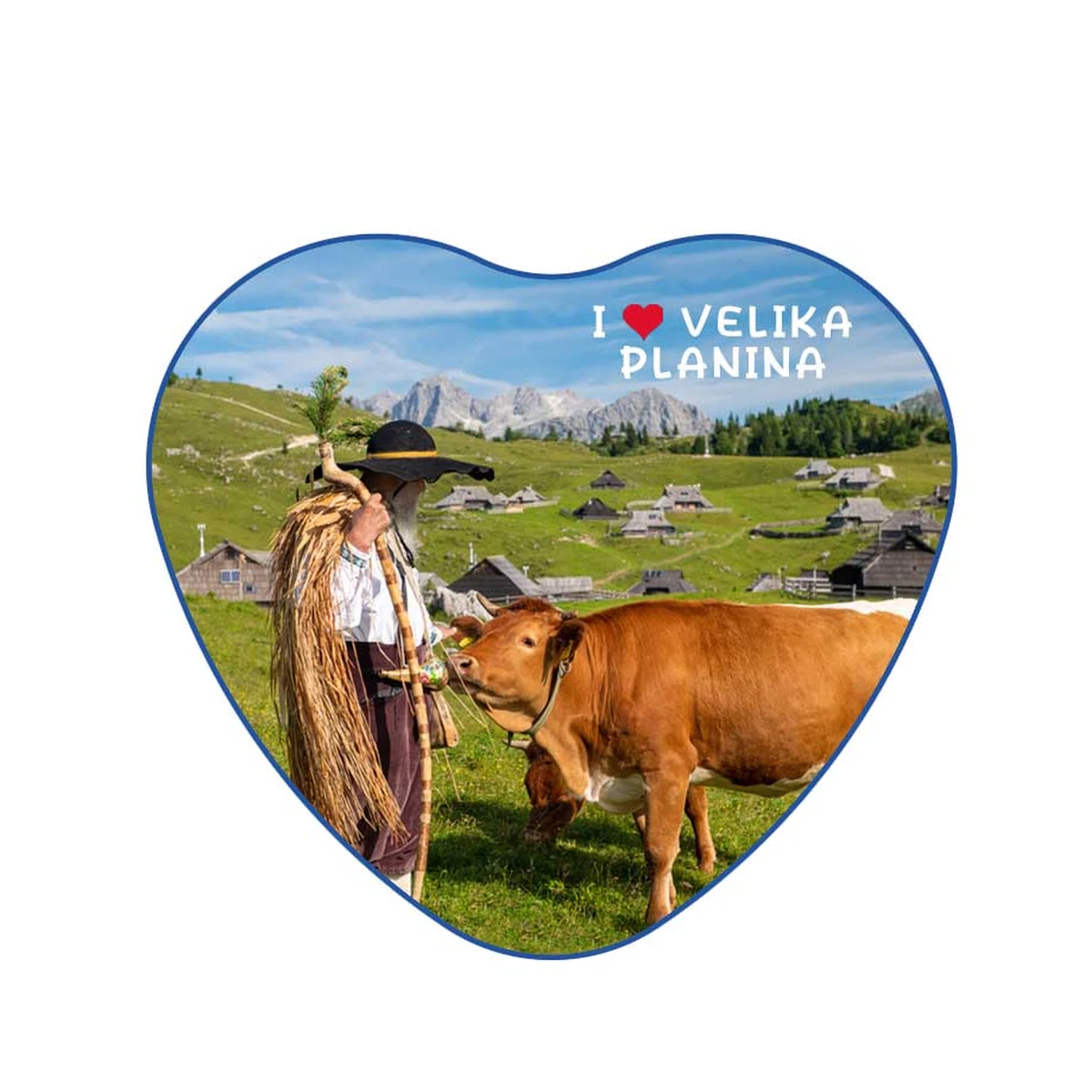 8 - VELIKA PLANINA PASTIR & KRAVICE MAGNET SRCE