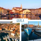 Foto magnet Izola – kolaž priljubljenih znamenitosti obalnega mesta, magnet pravokotnik 78x54 mm